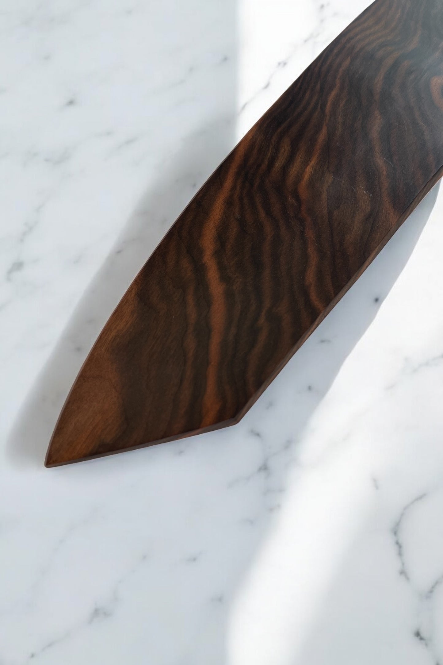 ChefStyle Gyuto Handmade Knife – East Javanese Rosewood Handle with Amboyna Burlwood Bolster and Copper Liners