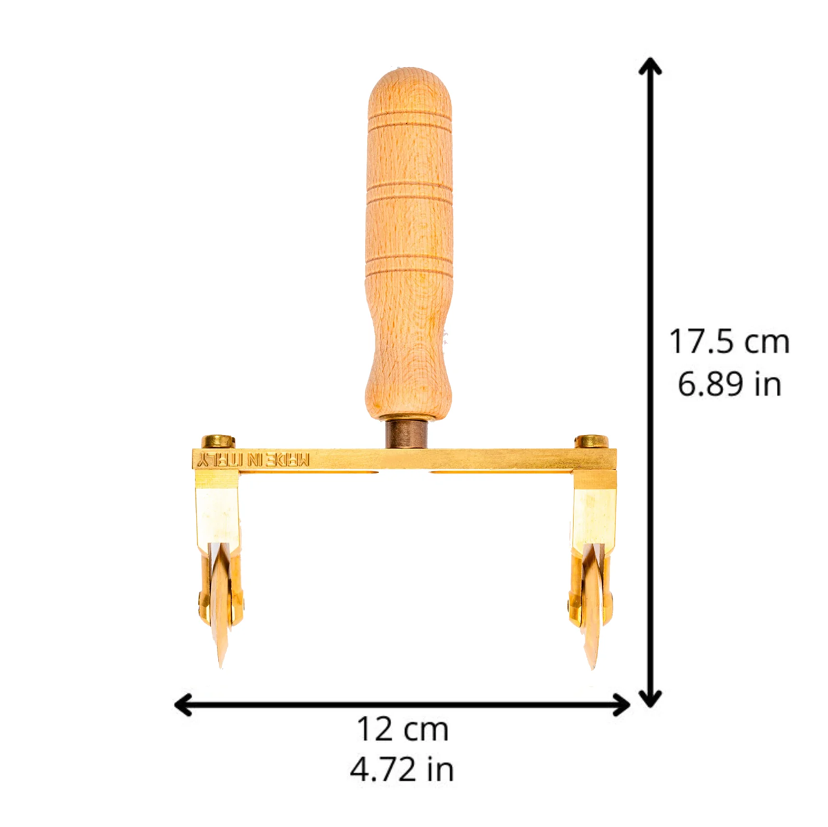 LaGondola Double Adjustable Smooth Pasta Cutter Wheel