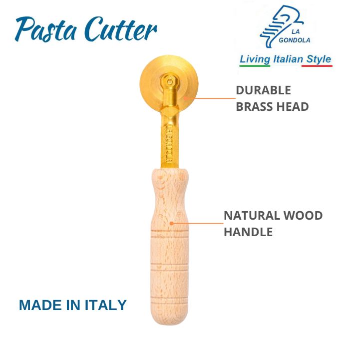 LaGondola Professional Pasta Cutter Wheel Smooth