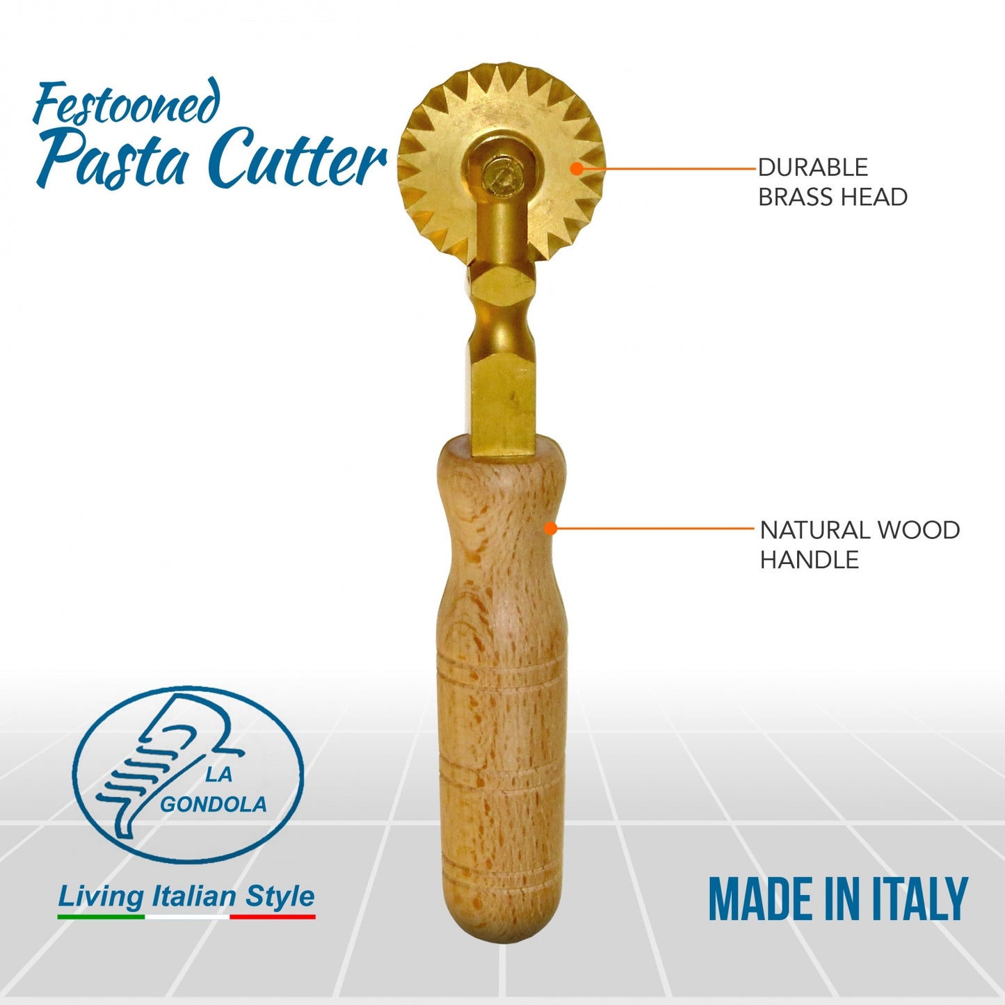 LaGondola Professional Pasta Cutter Wheel