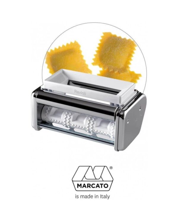 Marcato Atlas 150 Classic Pasta Maker with 2 Ravioli Stamps